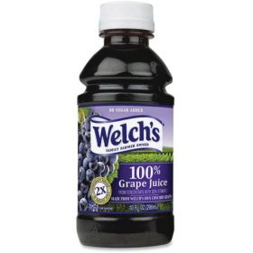 Welch's 100 Percent Grape Juice Grape Flavor, 10 fl oz, 24 Per Cartoon