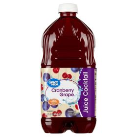 Great Value Cranberry Grape Juice Cocktail, 64 fl oz