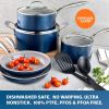 Pots and Pans Set Ceramic Nonstick Cookware Set 10 Pcs