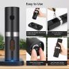 Electric Salt And Pepper Grinder Set With Charging Base Automatic Salt Pepper Mill Refillable Adjustable Coarseness Salt Grinder