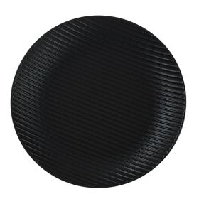 Japanese Matte Steak Plate Household Dinner Plate Western Cuisine Plate Sushi Dessert Cake Plate Hotel Restaurant Tableware (Option: Black-8in)