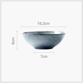 Japanese ceramic dish plate household light luxury (Option: Vegetable bowl-6.5inches-4PCS)