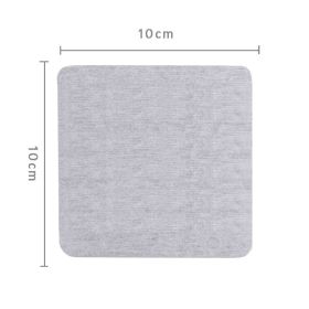 Diatomite Coaster Cup Bathroom Soap Box Hydrophilic Pad (Option: Light Gray 10x10cm)