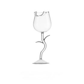 Creative Roses Red High-end Entry Lux Wine Glass Goblet Set (Option: 150ml Transparent)