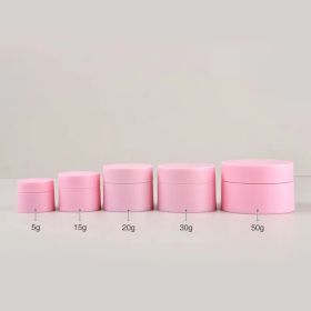 Powder Bottle Cream Ointment Plastic Separately Packed Case (Option: Pink-5G)