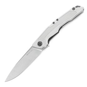 Aluminium Alloy Handle For Sharp Folding Knife (Color: White)