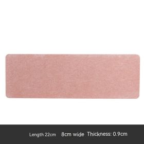 Diatomite Coaster Cup Bathroom Soap Box Hydrophilic Pad (Option: Pink 22x8cm)