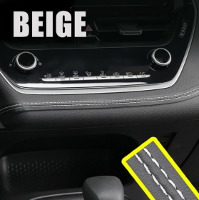 Interior Modification Special Car Door Car Gap Pocket (Option: 2 M-Black Leather White Line)