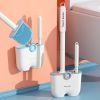 1pc Toilet Brush; Household No Dead Angle Cleaning Brush; Toilet Long Handle Detachable 14.96"x5.19"